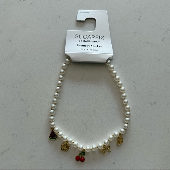 SUGARFIX by BaubleBar Farmer's Market Charm Pendant Necklace - Multicolor - NWT - Picture 4 of 7